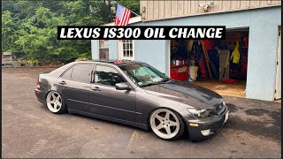 HOW TO DO AN OIL CHANGE ON A LEXUS IS300