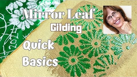 Metal Leaf Mirror Foil Gilding for Mixed Media Painting Quick Basics 🎨 #art #mixedmedia #gilding
