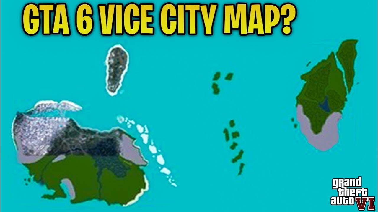 GTA 6 LEAKED MAPVice City Location, Multiple Islands, BIGGEST