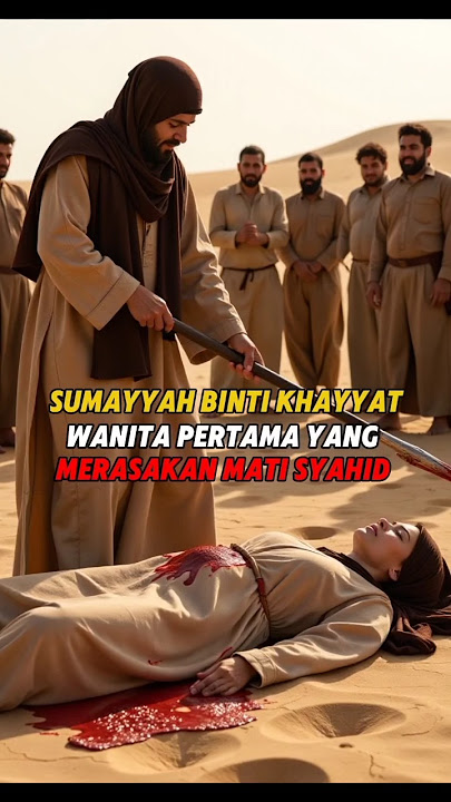 Sumayyah binti Khayyat: Wanita Pertama yang Mati Syahid dalam Islam ⁉️🤔