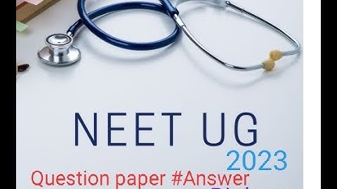 NEET 2023 Question paper #neet2023 #Neet exam paper answer key #papersolution #neet2023 paper codeH6
