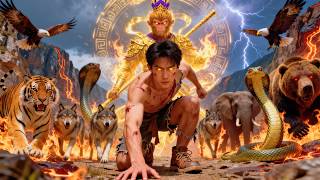 His wife pushes him off a cliff.He awakens as the Beast God and leads all beasts to avenge!#movie Update