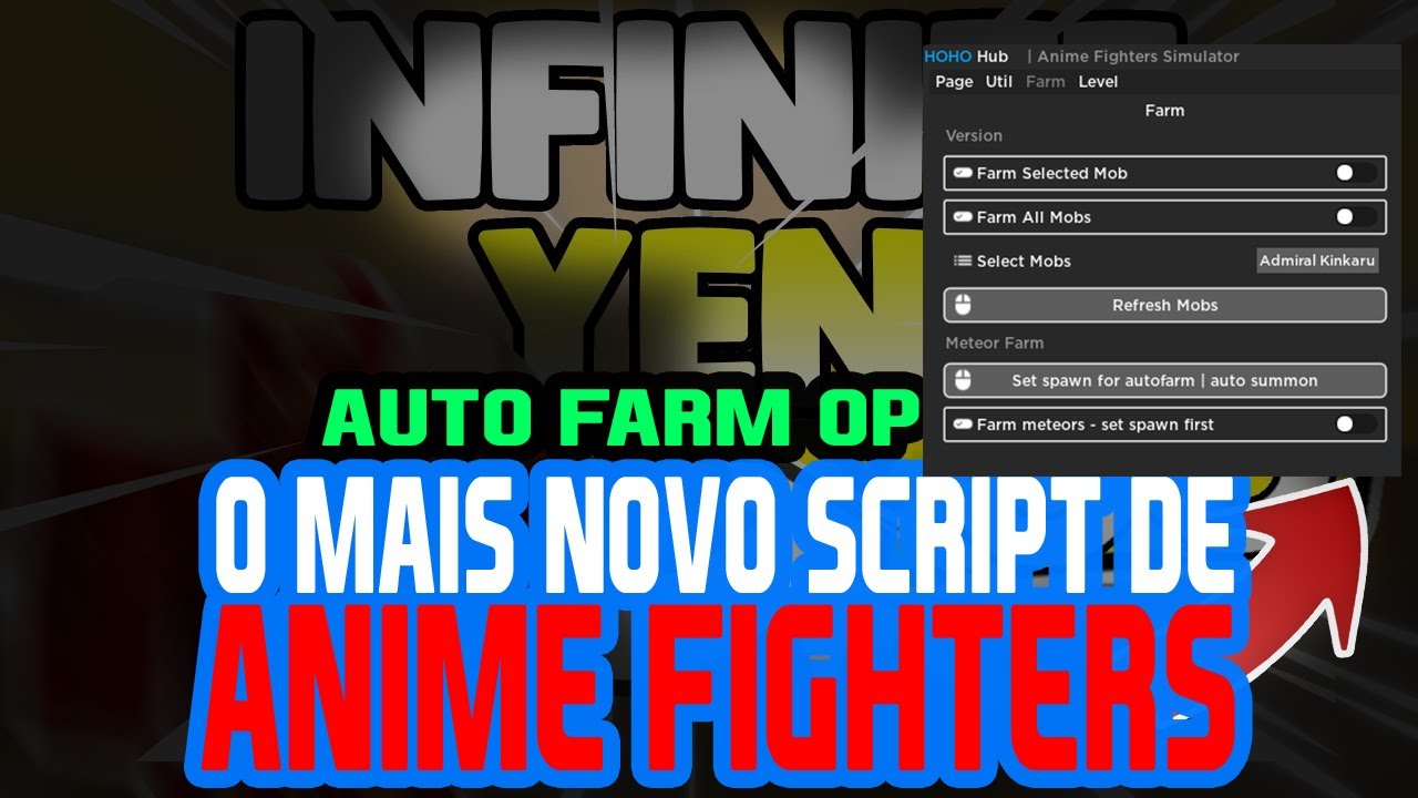 (CELULAR) ANIME FIGHTERS SCRIPT Auto Farm, Eggs, Raid e muito mais ...