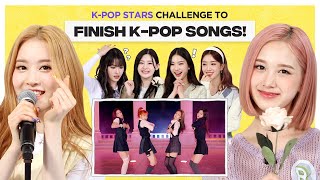 Can Kpop Group finish the lyrics of BLACKPINK, TWICE & SKZ? l FLC l STAYC