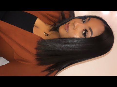 STRAIGHTENING MY NATURAL HAIR TUTORIAL 💗 - YouTube