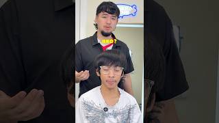 Do you think this haircut suits him?🤔 #shorts #barber #haircut #hairstyle