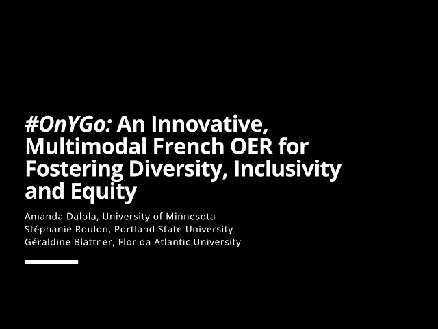 Thumbnail for Session 06, Room B, Presentation 6 2023 FL OER Conference