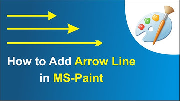 How To Take Arrow Line in MS Paint Me Arrow Line Kaise Le | In Paint Insert Arrow Line in MS Paint
