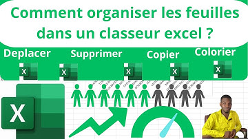 GERER les feuilles EXCEL: supprimer, copier, déplacer, colorier une feuille excel...(Formation)