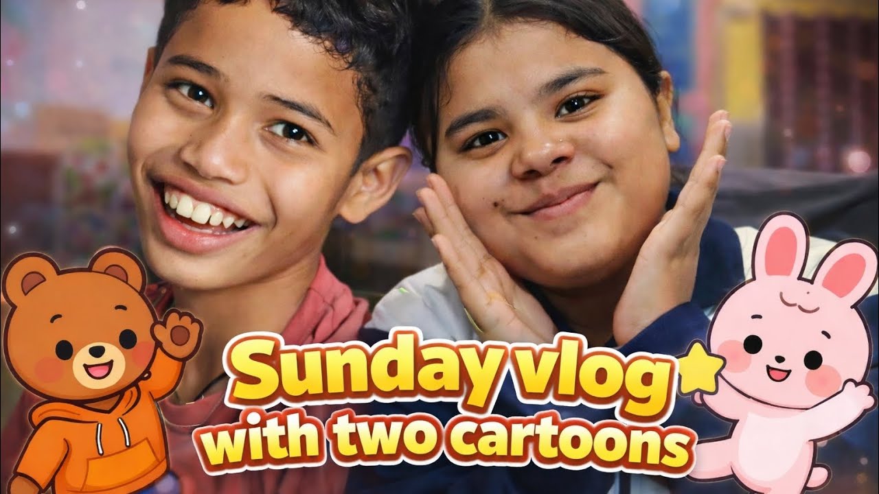 Sunday vlog with two cartoons!!! I ordered a mic is it worth???🫠