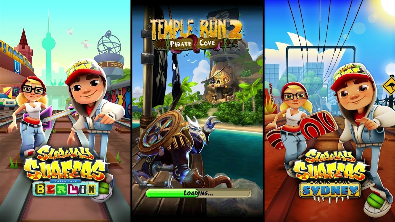 Subway Surfers Berlin Vs Temple Run 2 Pirate Cove Vs Subway Surfers Sydney - Endless Run Gameplay