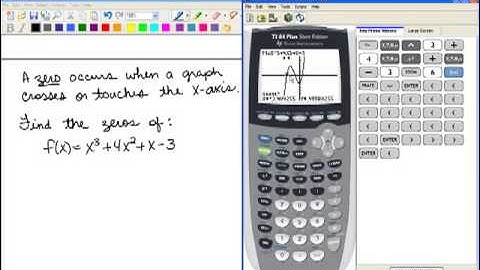 Calculator: Finding Zeros Graphically Video #2