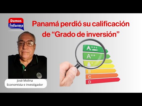 En marzo de 2010 se le dio a Panamá grado de inversión y en marzo de 2024 se le extrae el mismo