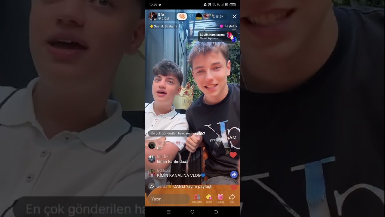 Efe,damla,haktan ve d.nidanın olduğu yayınnn #hakdam