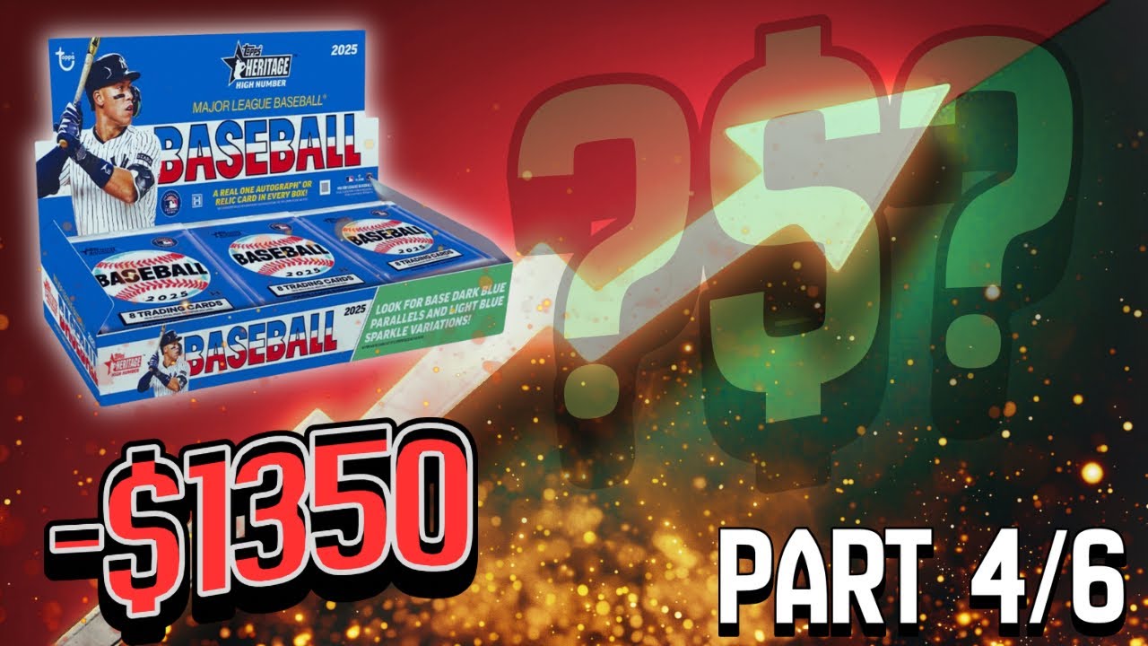 2 BLACK CHROMES! FULL CASE PROFIT CHALLENGE 🚨 2025 Topps Heritage Hobby - Part 4 of 6