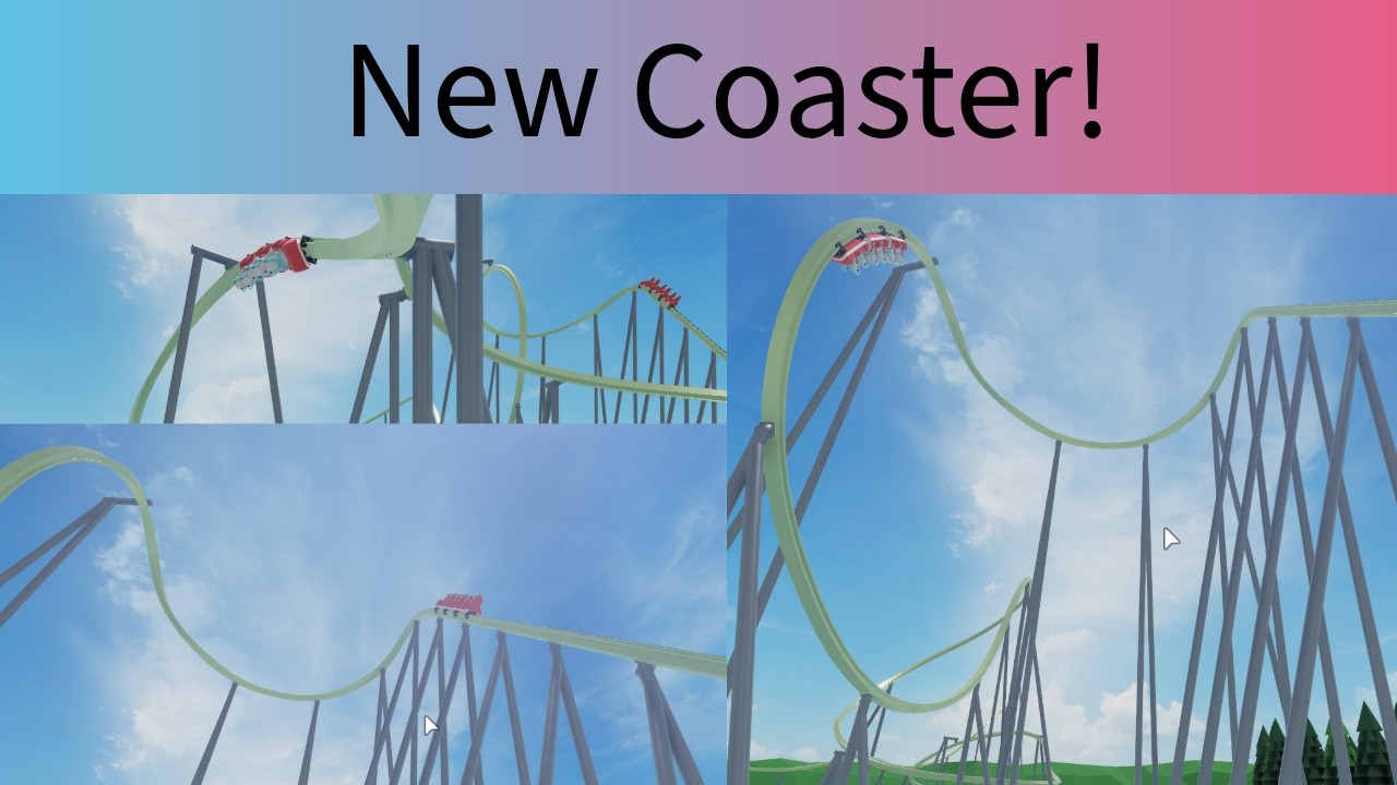 I made a new rollercoaster in Theme Park Tycoon 2!