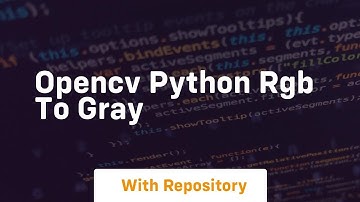 opencv python rgb to gray