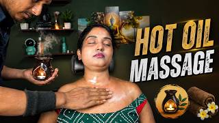 Hot Oil Shoulder Massage ASMR | Oil Massage For Pain Relief | Women Oil Massage | Moral Of ASMR