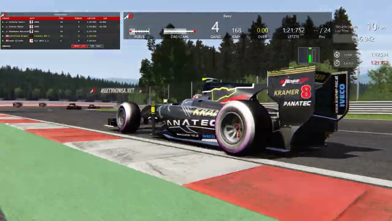 10 Runden GP2 Training am Red Bull Ring Gottfried Kramer