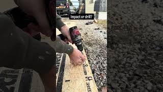 Have you tried using a drill? #tools #construction #carpentry