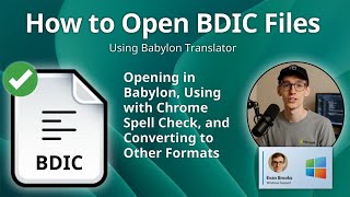 BDIC फ़ाइल एक्सटेंशन: Babylon डिक्शनरी फ़ाइलों को कैसे खोलें screenshot 5