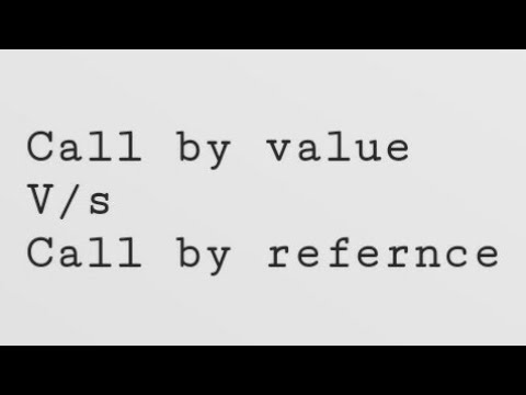 Call by Value V/S Call by Reference in hindi