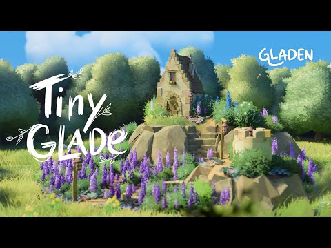 Tiny Glade - Building a Tiny House on the hill (ASMR, Relaxing Gameplay)