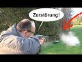 Zerstörung mit Paintball Markierer 16 Joule | RAM Schusstest