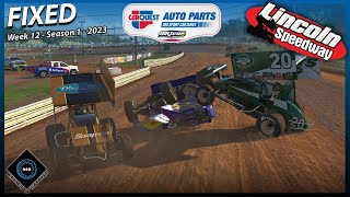 Why Can No One Drive - Lincoln Speedway - 360 Sprint Car - iRacing screenshot 1