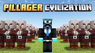 Minecraft But I Survive in PILLAGER CIVILIZATION