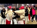 Portable Prostrated For Wizkid As He Meets Him In London & Skepta For Tony Montana Video Shoot!!
