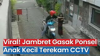 Viral! Jambret Gasak Ponsel Anak Kecil di Gang Surabaya Terekam CCTV, Korban: Mau Berangkat Salat