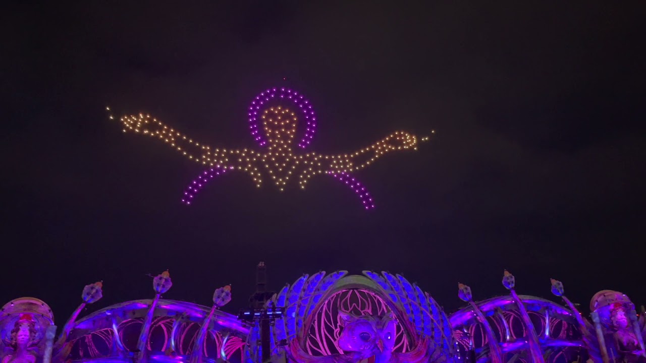EDC 25 Years Drone Celebration