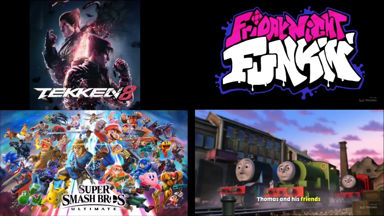 (MASHUP) Tekken 8 select ost × Fnf ost × super smash Brothers ultimate ost × Thomas and friends.intr