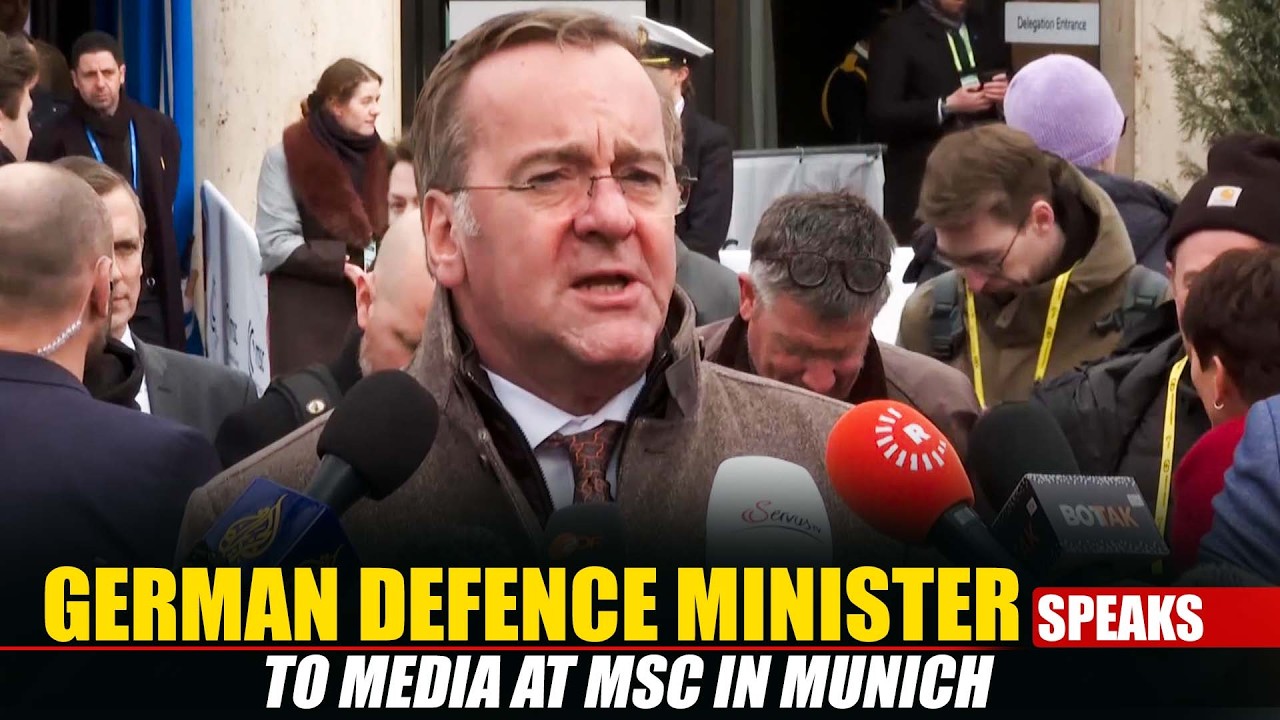 LIVE: German Defence Minister Boris Pistorius speaks to press |Munich Security Conference | Munich