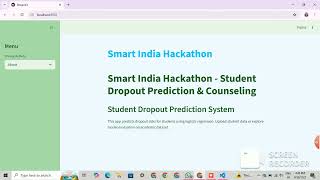 SIH - AI BASED DROP - OUT PREDICTION AND COUNSELING SYSTEM (PROTOTYPE)