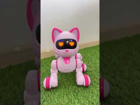 Робот-котик на радіокеруванні PL-924-02, 20 см, акумуляторний, звук, ходить, сидить, видео 1