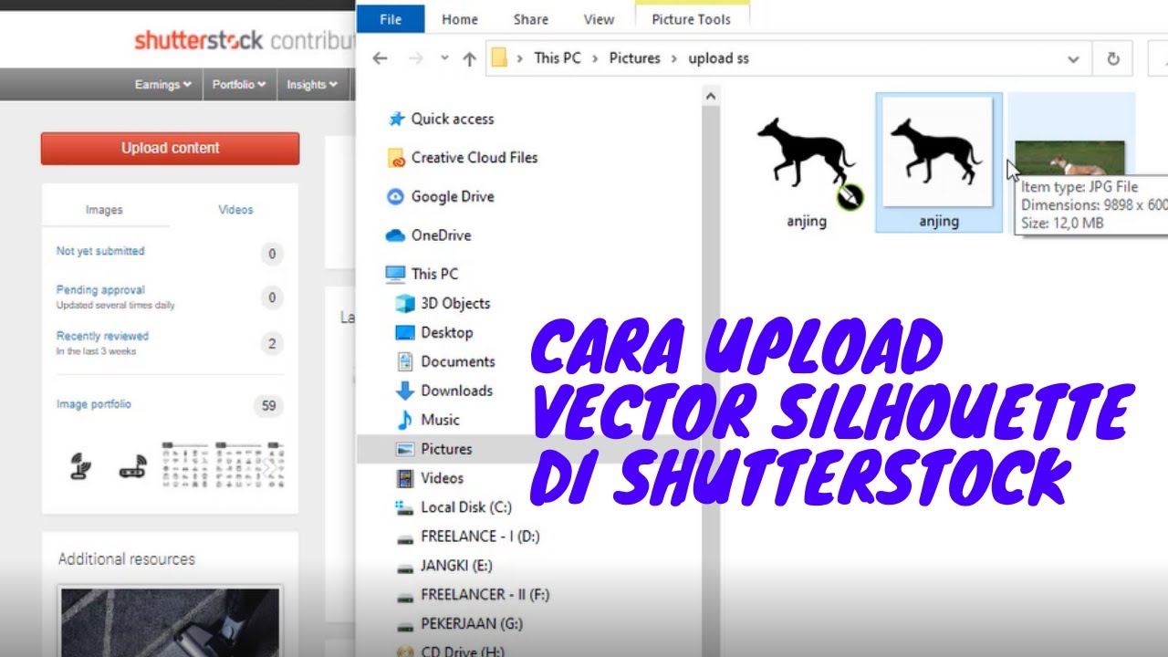 Part 2 : Cara Upload Vector Di Shutterstock 2020