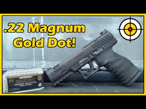 Speer Gold Dot .22WMR Ballistic Gel Test Using The New Walther WMP & Heritage Barkeep!