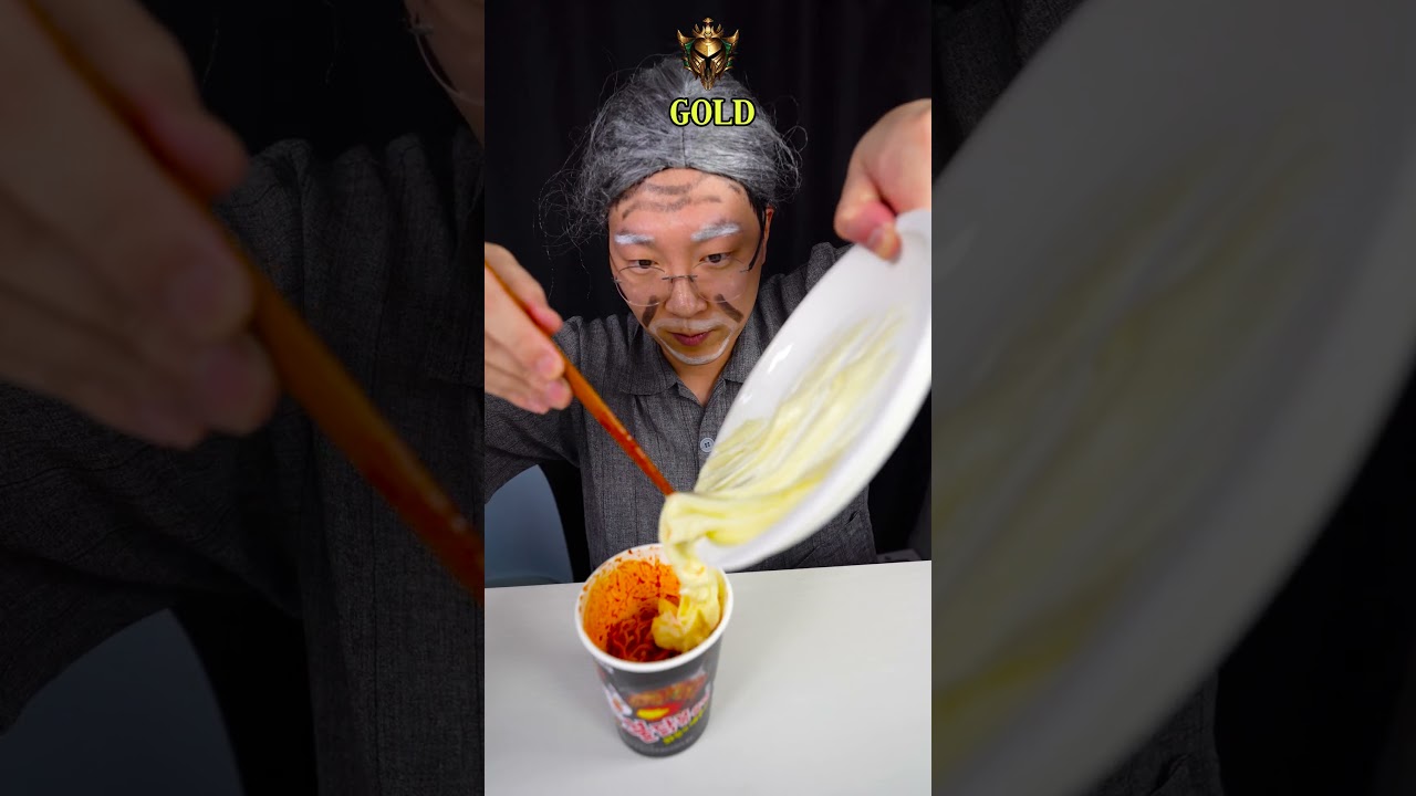 What’s Your Spicy Rank? 🌶️  Fire noodle Mukbang Challenge #shorts