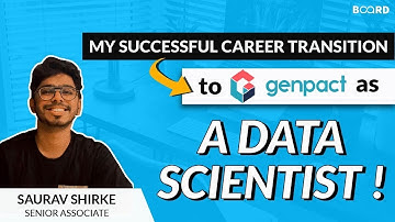 My Successful Career Transition to Genpact as a Data Scientist ! | Success Story | Board Infinity