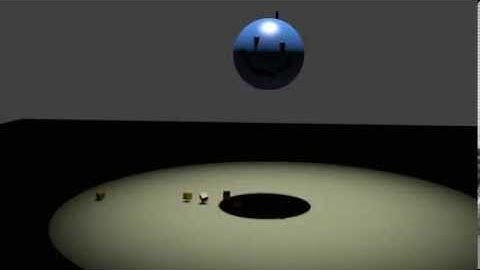 Blender : Rigid Body Dynamics - Point Constraint - Demo #1