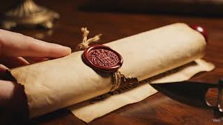 ASMR Crisp Parchment Sounds | Unrolling an Old Scroll (No Talking) #asmr #asmrsounds #asmrvideo