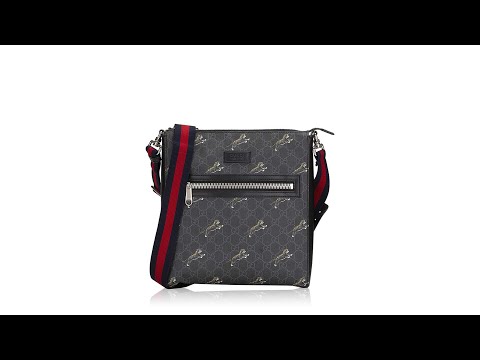 Gucci, Bags, Gucci Tigers Black And Grey Gg Supreme Messenger Bag