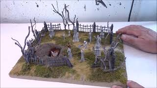 The Gothic Graveyard using Hirst Arts mold 46
