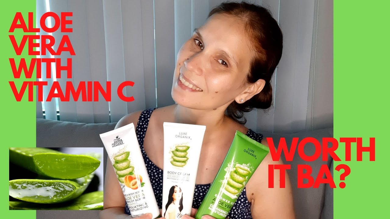 LUXE ORGANIX ALOE VERA BATH LINE (SHOWER GEL, BODY SCRUB & BODY CREAM