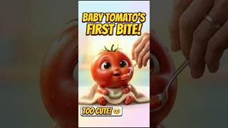 ছোট্ট টমেটো 🍅 বড় মজা করে জুস খাচ্ছে ! 😋 #shortsvideo #animationshorts #viralvideo #viralshorts screenshot 5