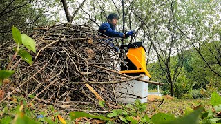 大量粉砕！ガーデンシュレッダーを使って5時間枝処理した結果