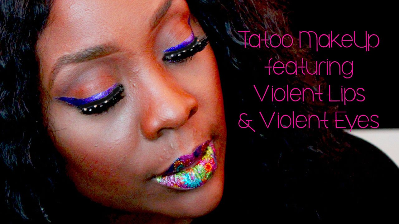 Violent Lips Lip Tattoo Tutorial YouTube