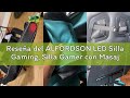 Reseña del ALFORDSON LED Silla Gaming, Silla Gamer con Masaje de 8 Puntos, Silla de Ordenador Ergonó